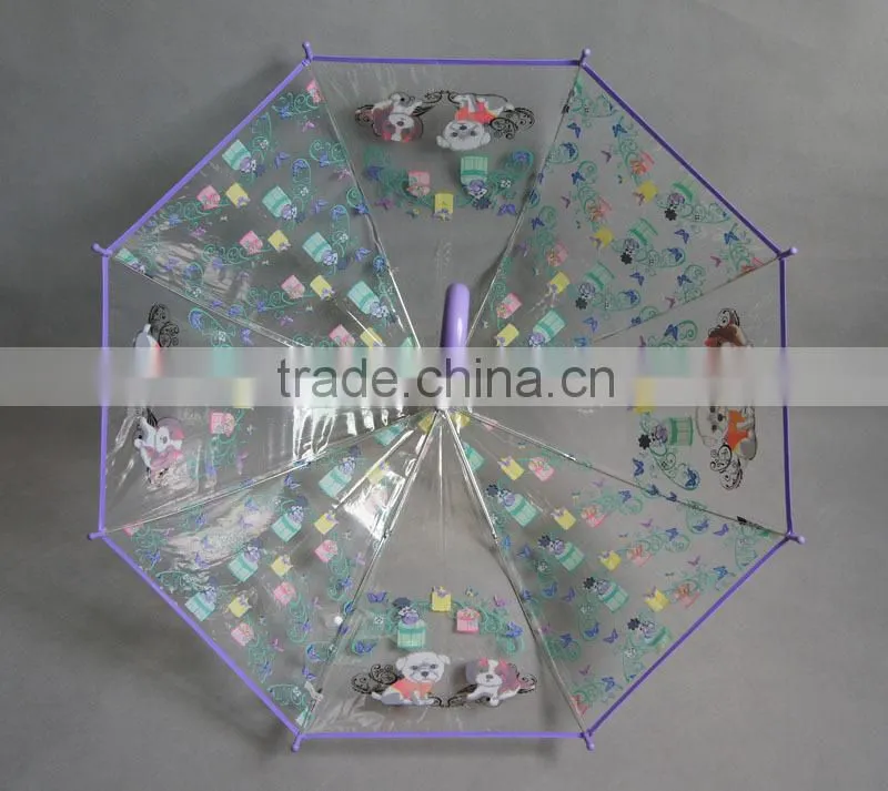 23"x8k rain umbrella transparent from Chinese factory