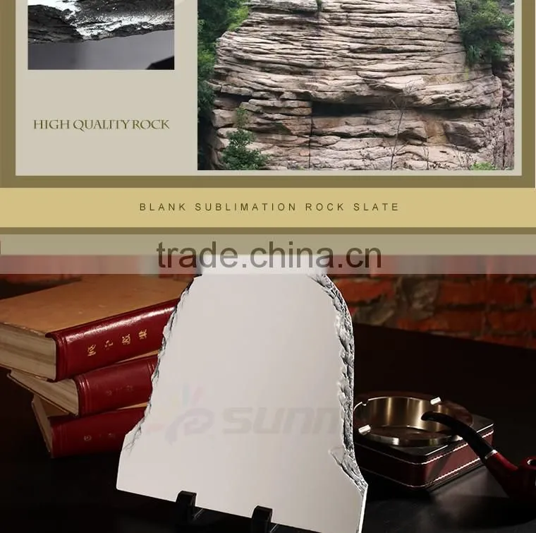 High Quality Photo Frame Sublimation Slate Photo Stone Photo Rock