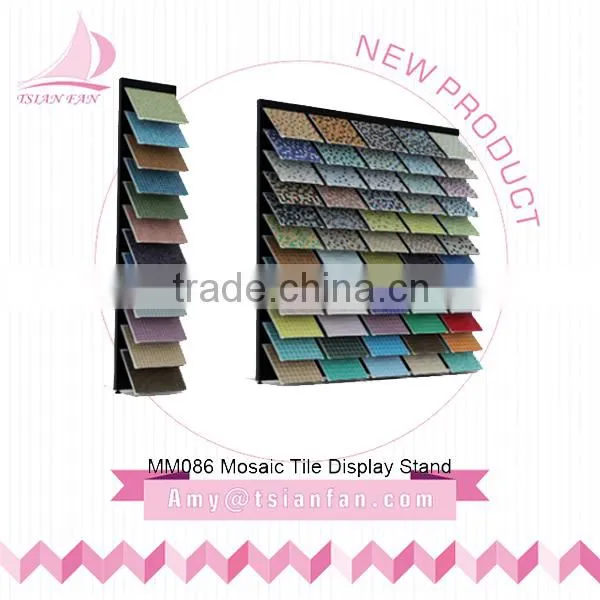 mosaic tile and mable stone exhibition rack for bathroom