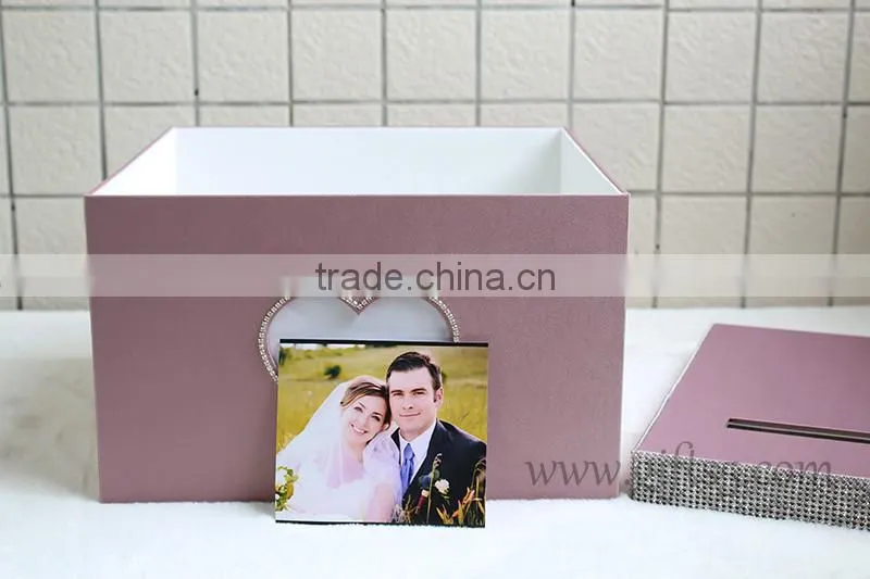 Luxury handmade wedding card holders with photo frame