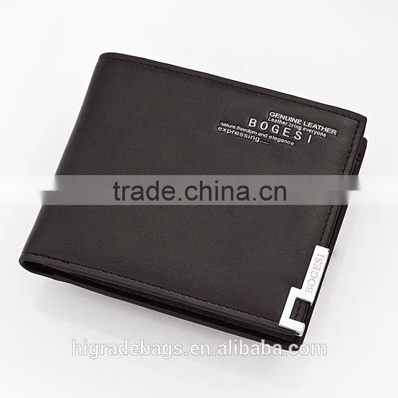 hotsale young man wallet, cheap leather wallet