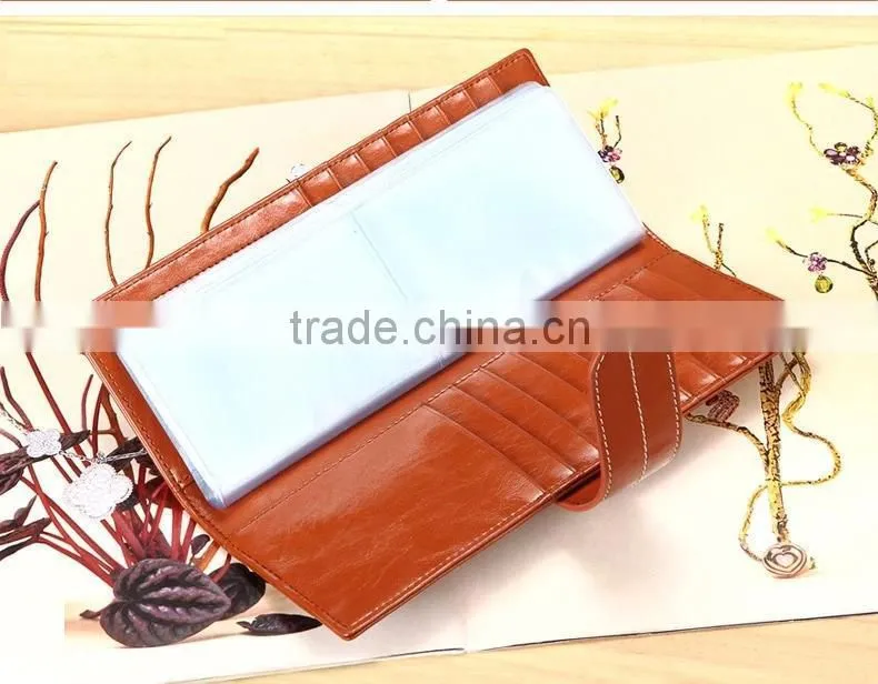 leather business card holder/luxury credit card holder card holder wallet women