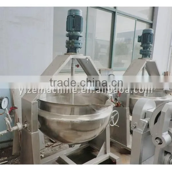 Commercial electric cooking pot / sugar cooking jacketed kettle for sale