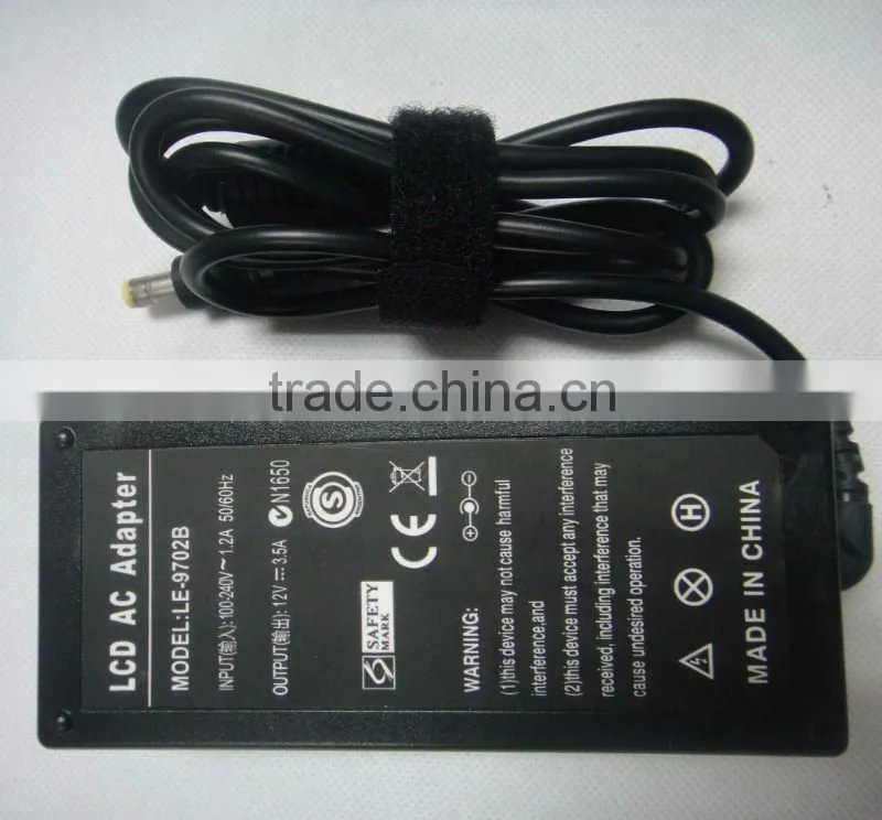 OEM 12v 3.5a LCD charger for SIKER LCD MONITOR: FP2081, FP450, FP547, FP553