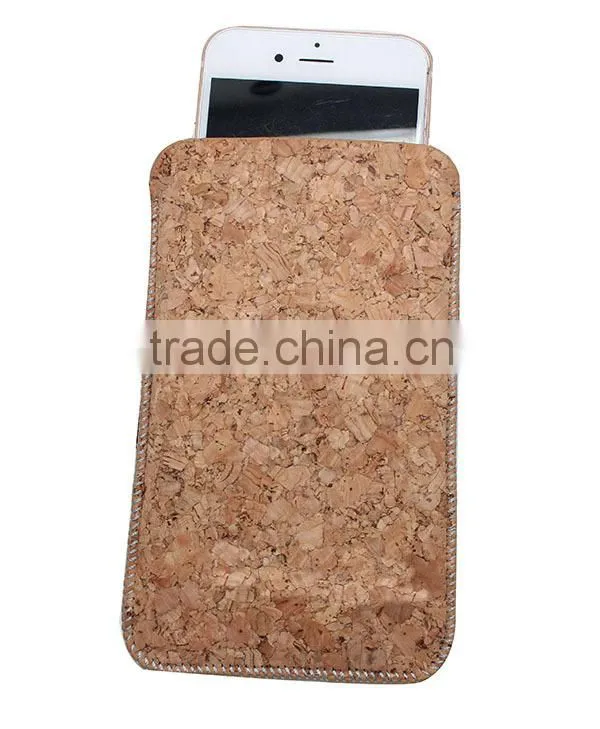 Eco friendly cork material mobile phone case for iphone or Samsung etc funky mobile phone case