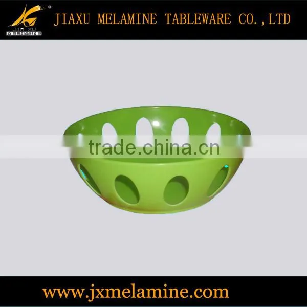 8" melamine ware round fruit basket