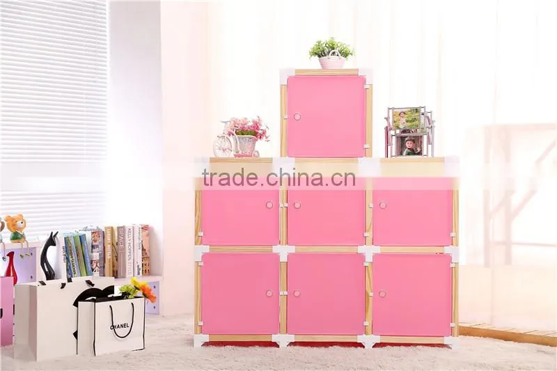 2015 China high quality 3 doors wooden wardrobe closet