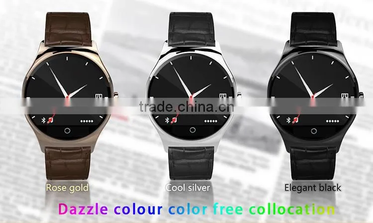 Waterproof IP65 IPS touch screen bluetooth version 4.0 heart rate test watch