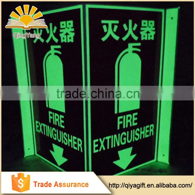 PP Safety Emergency Signs Fire Extinguisher Custom Folding Plastic Sign