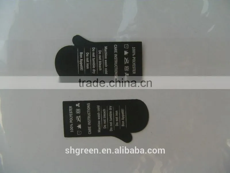 Men's shorts printing fabric label