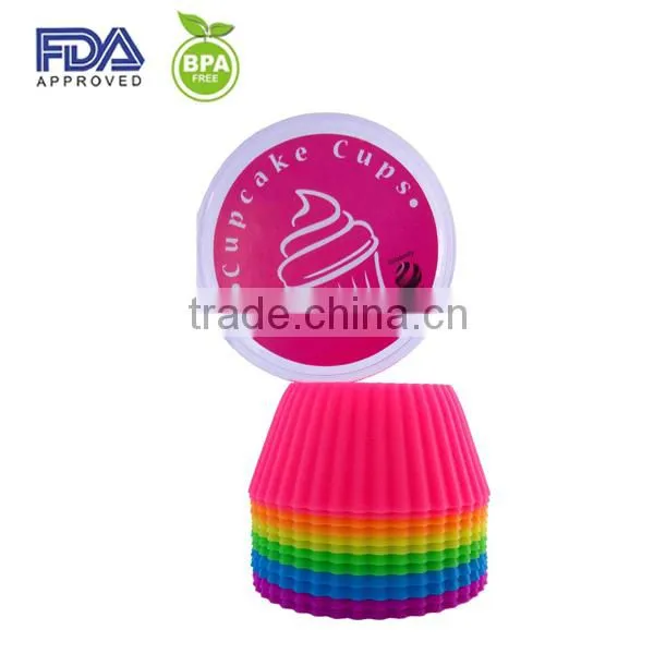 Round Silicone Cupcake Liner/Muffin Cake Mold/Muffin Cups