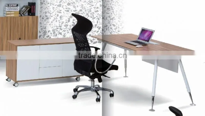 2014 High end L shaped wood executive table | manager table -ED01