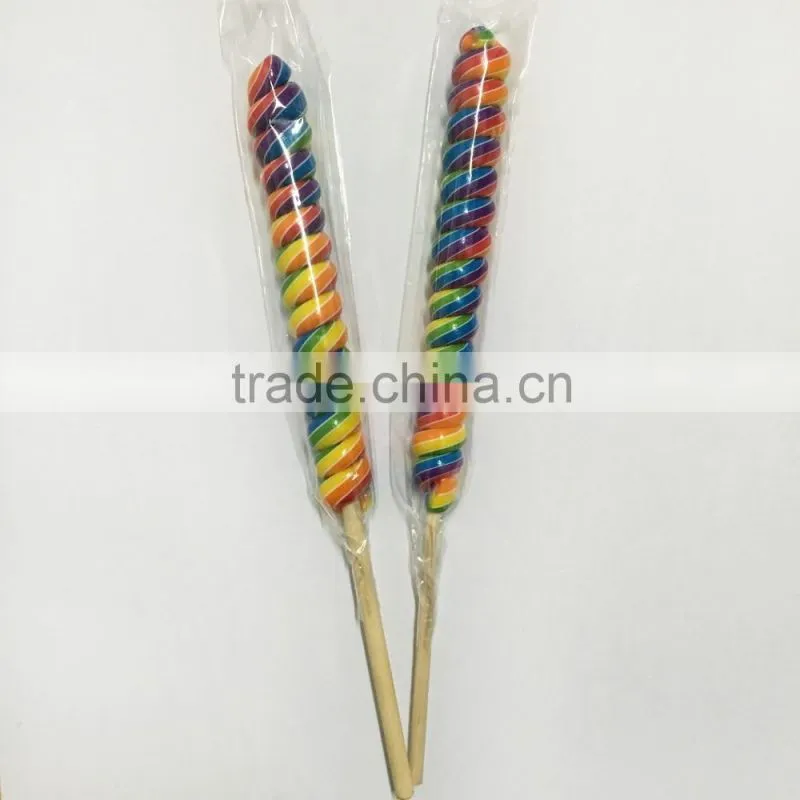rainbow swirl lollipops candy