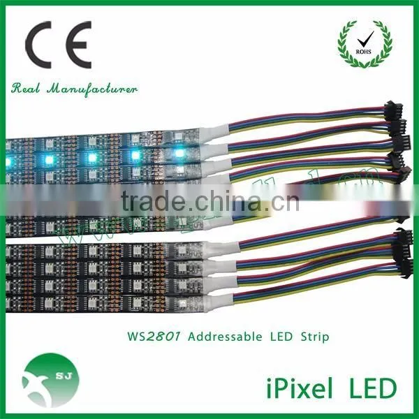 DC5V SMD5050 waterproof IP67 WS2801/32pixel RGB Addressable strip lighting