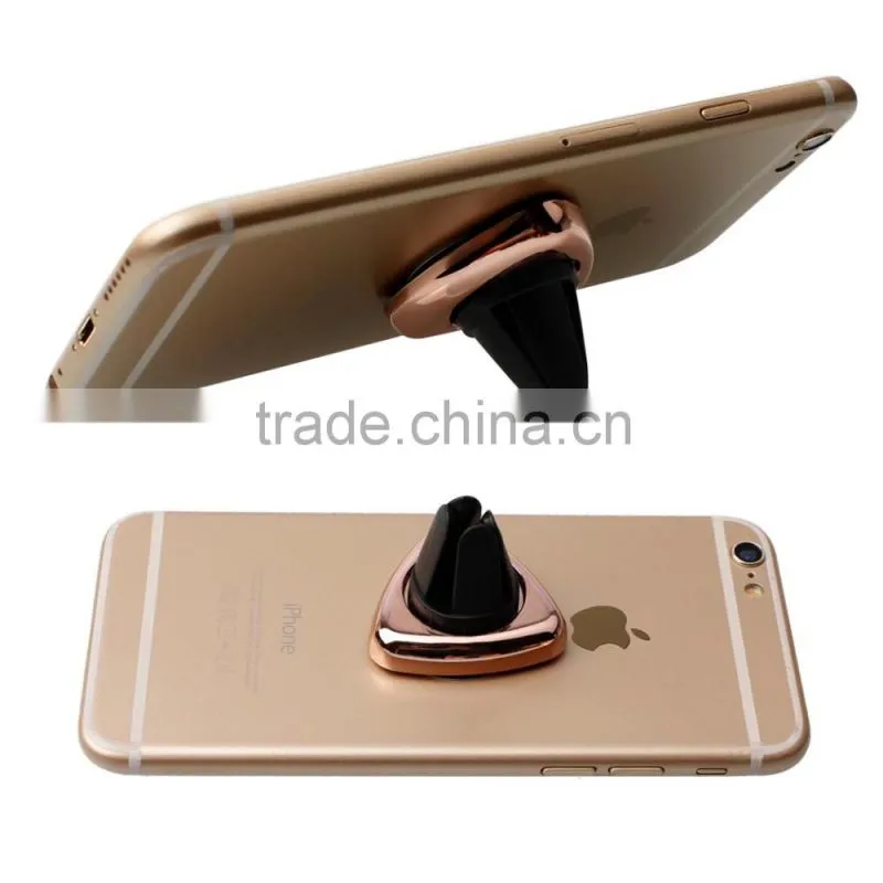 Wholesale high quality aluminum alloy detachable compatible mini 360 free rotation air vent car mount for phone