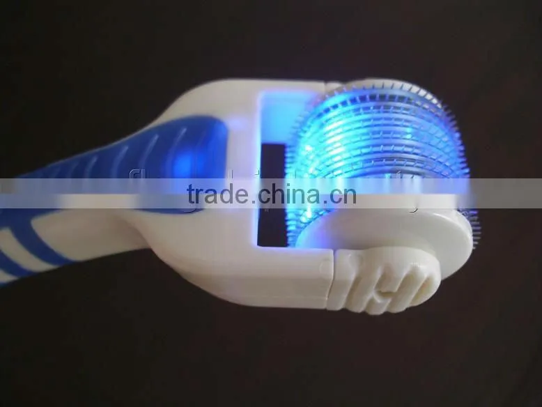 Hot sales LED derm roller four kinds of colors for your choice blue derma roller