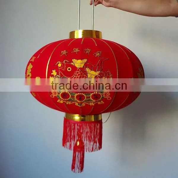 Chinese new year outdoor round fabric lantern