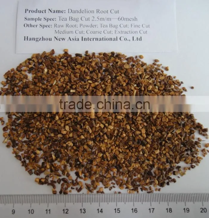 100% Natural Chinese Herb Medicine Dried Dandelion Root and Leaves Slices and Cut
