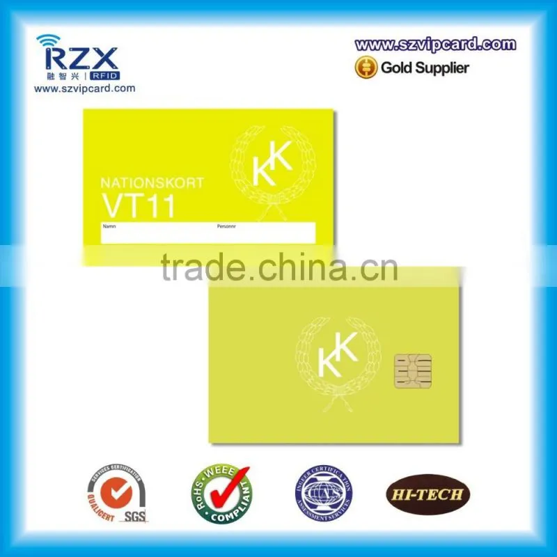 siemens 4428 contact pvc smart ic card with chip