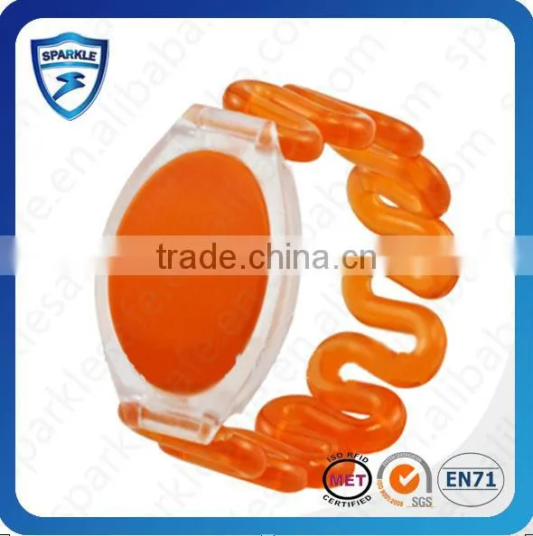 Customized Flexible plastic tk4100 rfid wristbands for Event access control