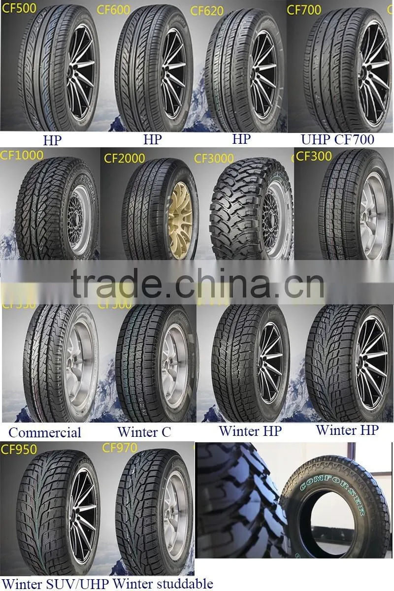 Comforser brand Passenger tyres new car tires cheap performance tire