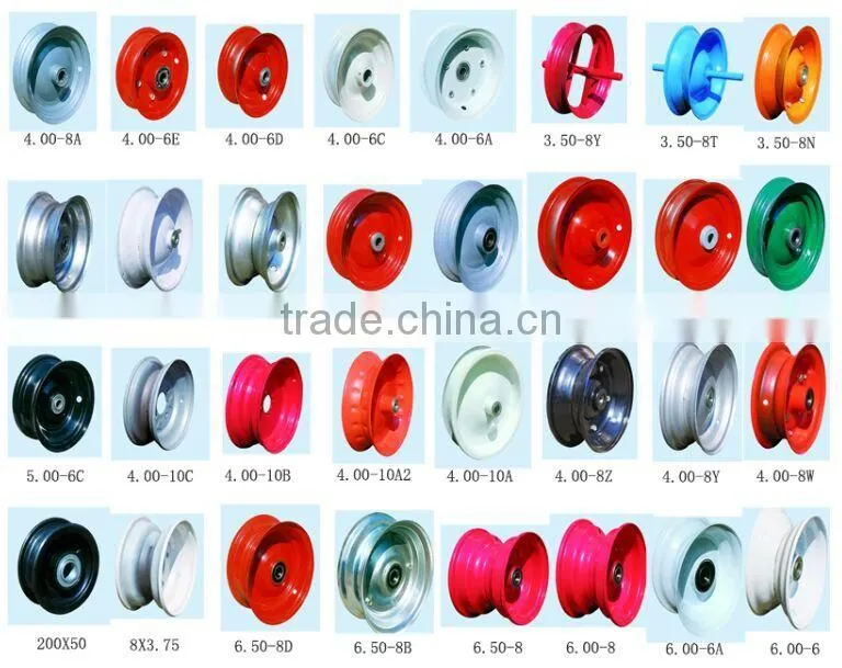 16" steel wheel rim for trolley