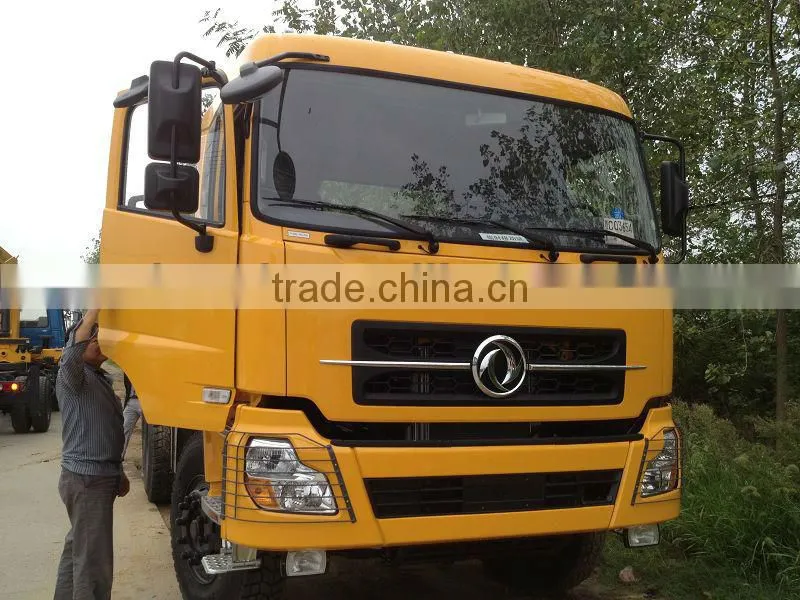 Dongfeng 6x4 dump truck with crane, dump truck mounted crane