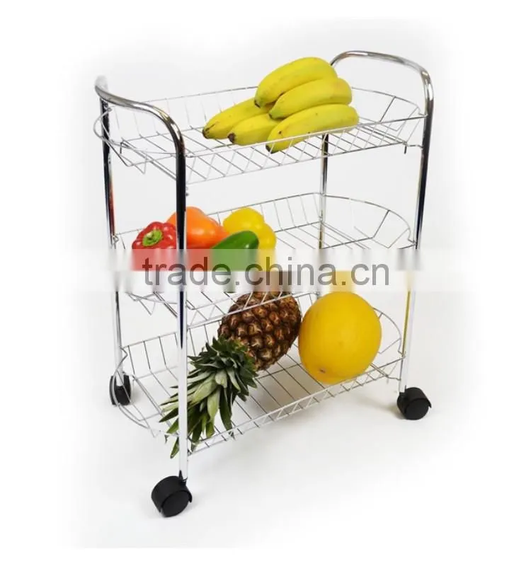 Multifunction 3-Tier Detachable Metal Vegetable Display Stand