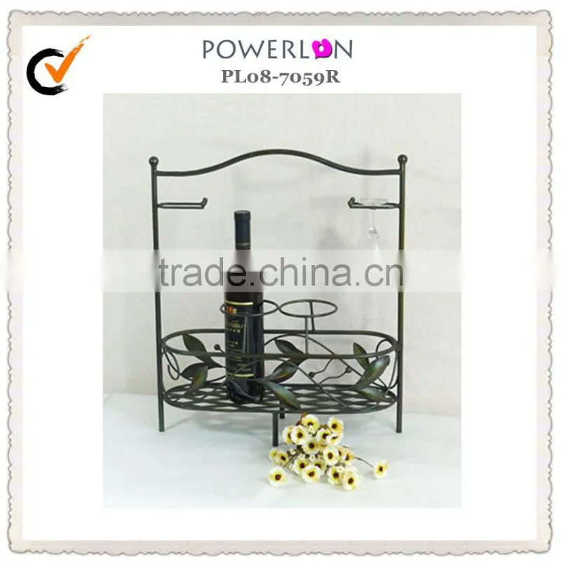 shabby chic unique metal wine racks