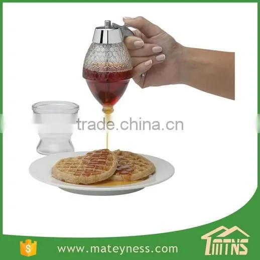 Glass Honey and Syrup Dispenser