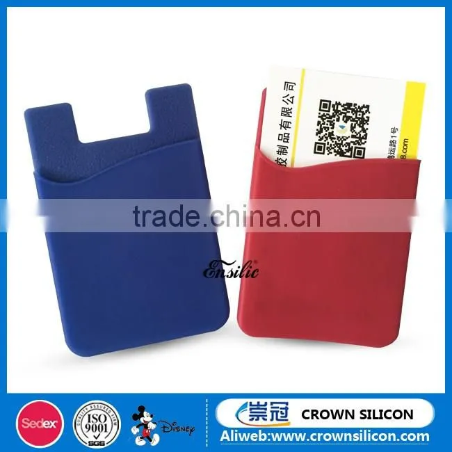 silicone strip shape cartoon phone card holder/cell card holder case