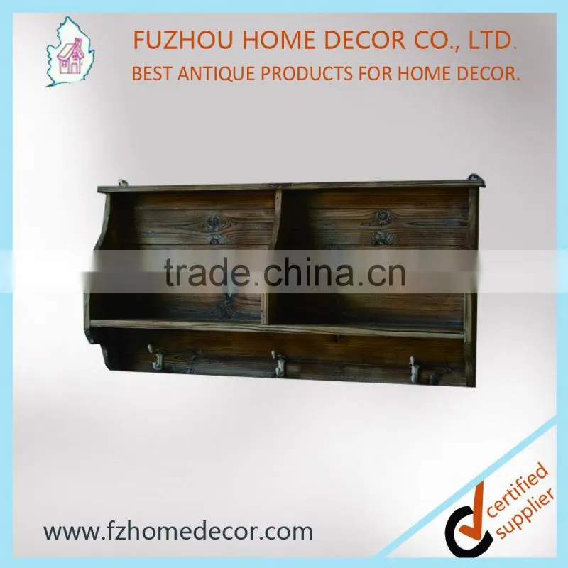 2016 Newest and cheap antique wall corner cabinet shelf wooden
