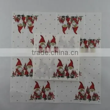 Christms Color airlaid paper napkin for hotel,restaurant