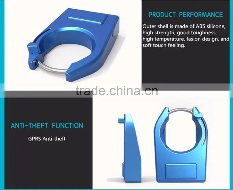Intelligent Bluetooth Mobile Control Anti-theft Lock With Alarm, Smart Bicycle Horseshoe Lock Aluminum Alloy Waterproof