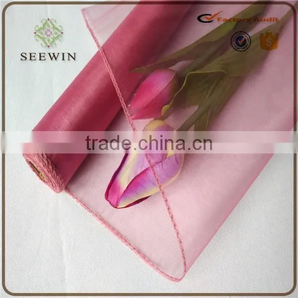 Popular colouful organza fabric for wedding , gift ,flower wrapping