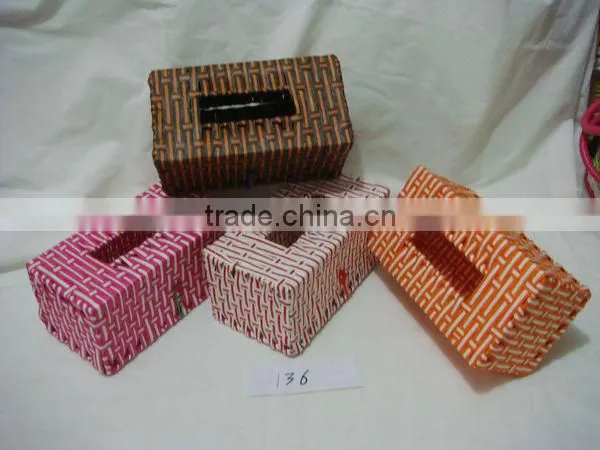 Exquisite wicker napkin box