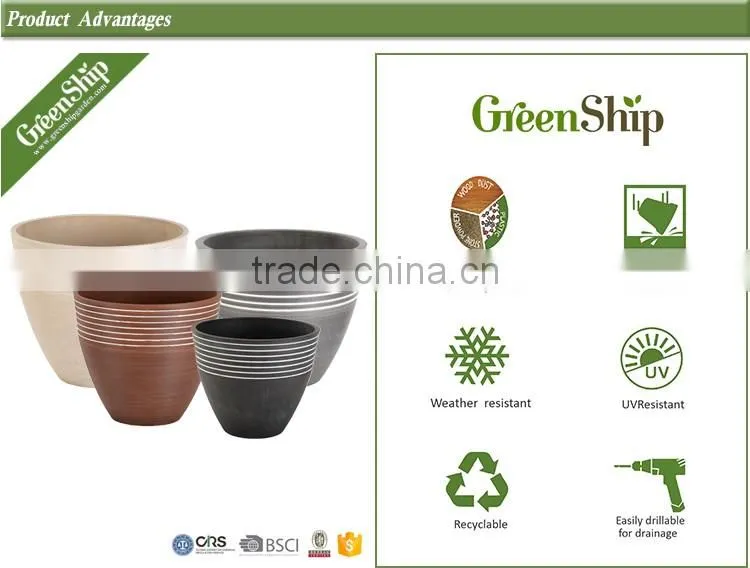 Plastic Pots from Greenship UV protection/ eco-friendly