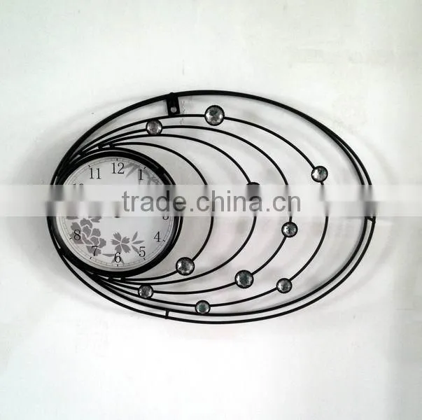 Metal wall mounted clock