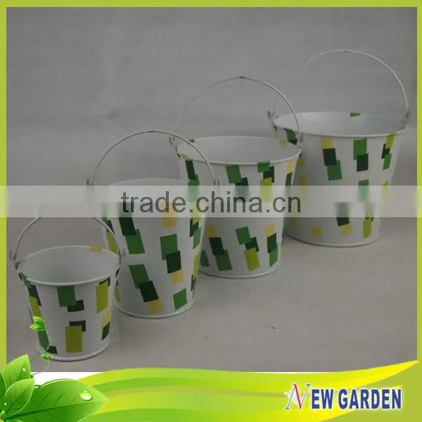 Popular Porcelain Metal Practical Indoor Wholesale Plant Pots