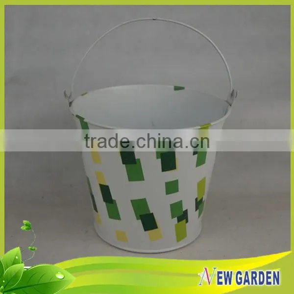 Popular Porcelain Metal Practical Indoor Wholesale Plant Pots