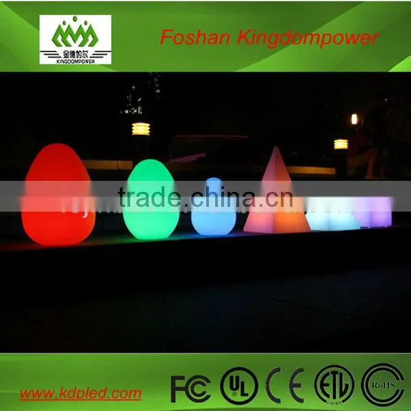Rechargeable battery illuminated plastic flashing led egg lights