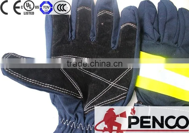 fire retardant gloves 3m retardant cowhide palmaramid elastic cuff better grasping waterproof breathebale heat resistant