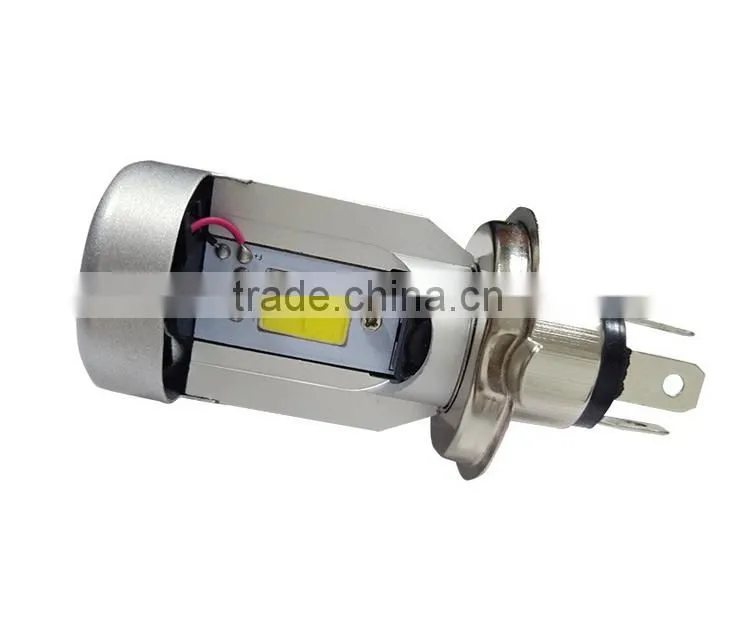 Motorcycle LED light bulbs and light and clear Three jaw H4 headlamps