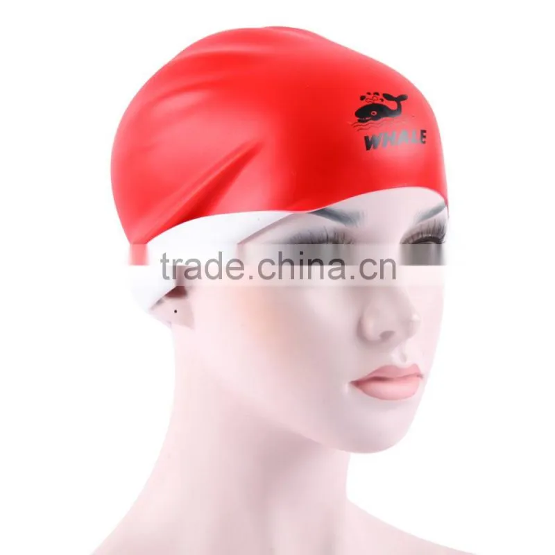 Printed Personalized Logo Silicone Swimming Cap water polo cap swimming cap (CAP-1800)