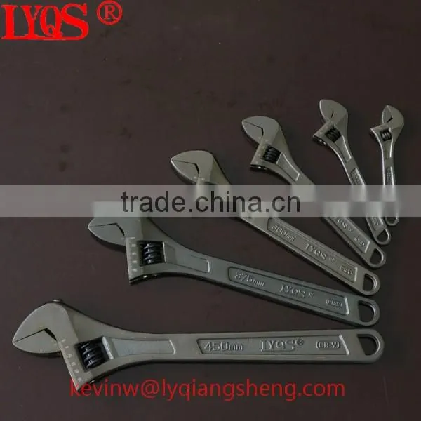 40HRC Drop forged carbon steel adjustable wrench