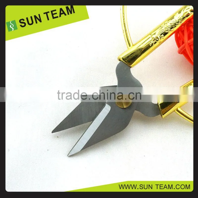 ST005F 7-1/2" FDA qualified Zinc-Alloy handle tailor imitation gold scissors