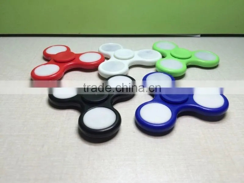 2017 new hot LED light Fidget Hand Spinner Torqbar Brass Finger Toy EDC Focus Gyro Gift