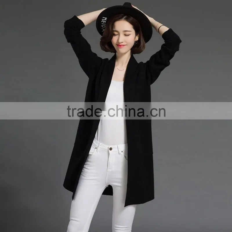 Wholesale fashion cardigan 2016 women jacquard knitted sweater long cardigan women