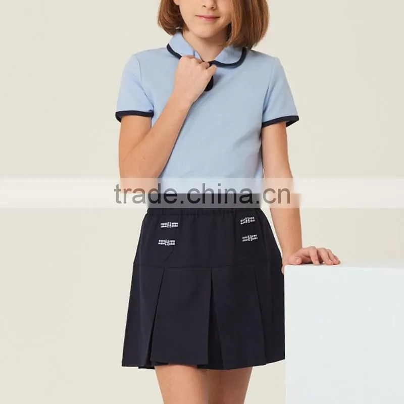 2017 summer girls' new skirt of the new school ribbon A skirt