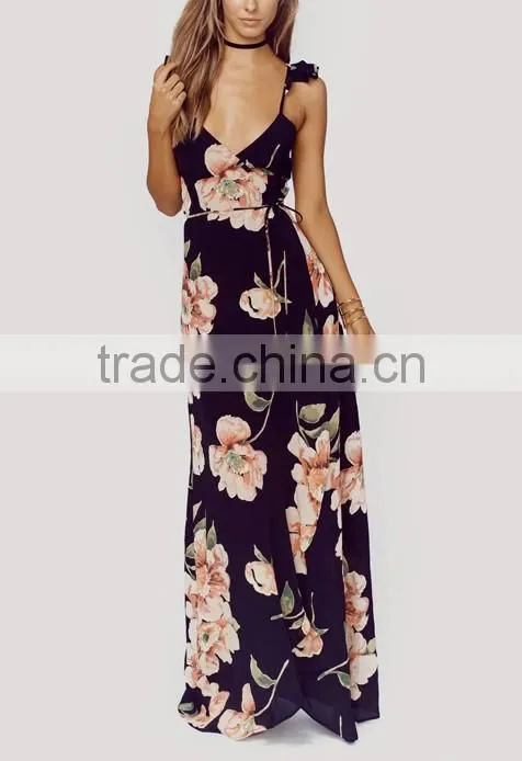2017 Deep-V Sexy backless Lady dress